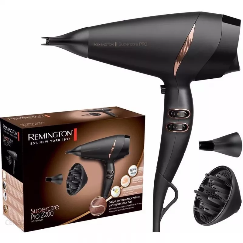 Remington Supercare Pro AC7200 juuksekuivati, 2200W, must