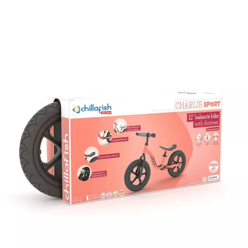 Chillafish Charlie Sport 12 tasakaaluratas, Flamingo Pink, 2-5 aastat