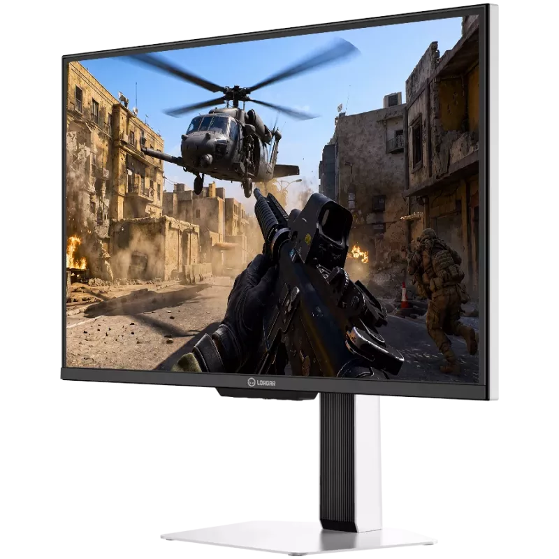 LORGAR 24,5 inch Full HD IPS 400 Hz mängumonitor, Dual LED, HDR600 Ready, kõrgusreguleeritav, valge