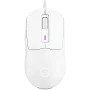 LORGAR LRG-MSA10R-WH mänguritele mõeldud juhtmega arvutihiir, Pixart PMW3311 optiline sensor, Hetai 571 MCU, 5000 DPI, 1000 Hz, 7 programmeeritavat nuppu, RGB taustavalgustus, paremakäelistele, valge