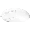 LORGAR LRG-MSA10R-WH mänguritele mõeldud juhtmega arvutihiir, Pixart PMW3311 optiline sensor, Hetai 571 MCU, 5000 DPI, 1000 Hz, 7 programmeeritavat nuppu, RGB taustavalgustus, paremakäelistele, valge