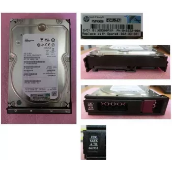 HPE 4TB 3,5 inch LFF SATA 6Gb/s 7200 RPM Midline Hot-Swap kõvaketas koos Low Profile kanduriga 862133-001
