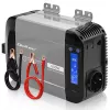 Qoltec puhas siinuslaine inverter 12V kuni 230V 300W/600W LCD-ekraaniga, USB-A ja USB-C PD, LiFePO4/GEL/AGM-iga ühilduv