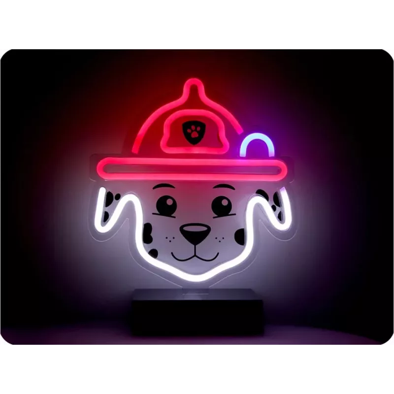 PAW Patrol LED neoonlamp alusega lastele, Marshall