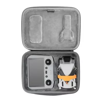 Sunnylife kott DJI Mini 3 / Mini 3 Pro jaoks - hall kaasaskantav kohver kohandatud sektsioonidega