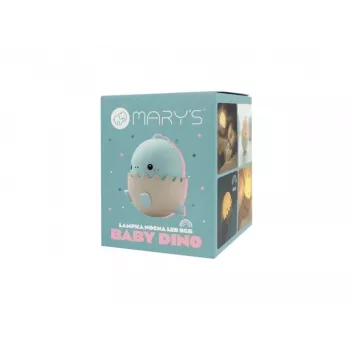 ECO LIGHT MW20794 Dinosauruse öölamp lastele, LED, 0,75W, USB laetav, puuteandur, soe valge ja RGB