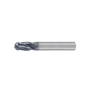 Tahke volframkarbiidist nurga raadiusega otsfrees 12,0 mm, R6,0, 4-soonega, 16/73 mm