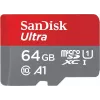 SanDisk microSDHC Ultra 64GB UHS-I Class 10 100MB/s SD-adapteriga 00215482