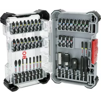 Bosch 2608521U78 36-osaline Impact Control kruvikeeraja otsakute komplekt kiirvabastus- ja magnetiliste hoidikutega