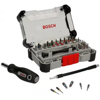 Bosch täppiskruvikeeraja otsakute komplekt, 5 komplekti 33 osaga (kokku 165), S2 teras, 1/4 inch kuuskant, PH/PZ/S/H/T otsakud, magnetiline hoidik, jaemüügile vitriin 2607002837,0