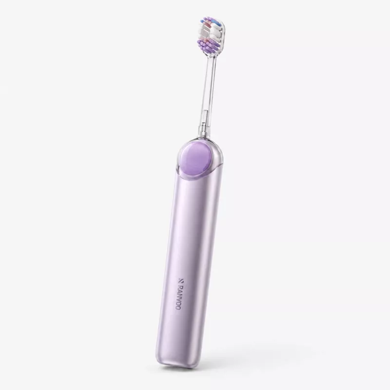 RANVOO PQ5 Pure Sonic elektriline hambahari, lilla, 5 režiimi, 4 harjapead, USB laadimine