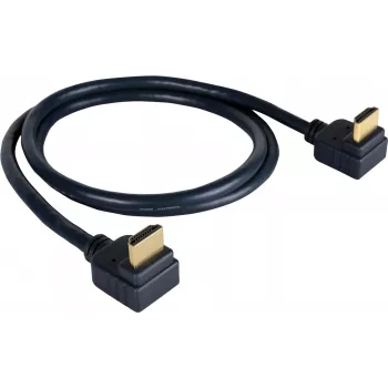 Kramer C-HM/RA2 seeria C-HM/RA2-6 kiire HDMI-kaabel Ethernetiga, täisnurkne HDMI isane - täisnurkne HDMI isane, 1,8 m, kolmekordselt varjestatud, hall, 4K tugi 97-0144006