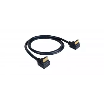 Kramer C-HM/RA2 seeria C-HM/RA2-6 kiire HDMI-kaabel Ethernetiga, täisnurkne HDMI isane - täisnurkne HDMI isane, 1,8 m, kolmekordselt varjestatud, hall, 4K tugi 97-0144006