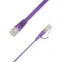 LinkIT lame U/FTP Cat6A lilla 3,5m Ethernet patch-kaabel STP-FL6A-00350-PU