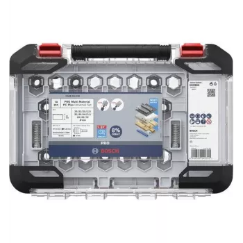 Bosch 2608594426 Progressor for Wood and Metal 11-osaline avasae komplekt (20-76 mm) koos Power Change adapterite ja juhtpuuridega