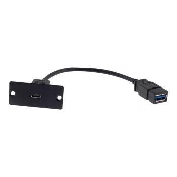 Kramer Electronics WU-CA(B) USB-C läbiviigu sisestus, must 80-00026499