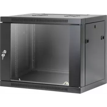 Intellinet 19 inch võrgu seinakapp, tööriistavaba kokkupanek, 9U, 450 mm sügavus, must RAL 9005 (716833)