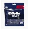 Gillette Blue II ühekordsed pardlid meestele, 20 tk, kaks tera Lubrastripiga 7702018466757