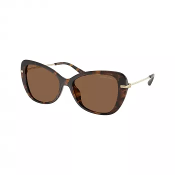 Michael Kors naiste päikeseprillid MK2230U30063G tume kilpkonnamustriega prilliraam ja pruunide gradientläätsedega 56/16/140 mm