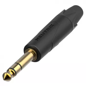 Neutrik NP3XX-AU-0 1/4 inch TRS telefonpistik kullatud kontaktidega