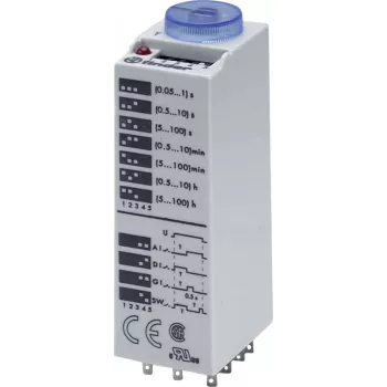 Finder mitmefunktsiooniline taimer-relee 85.03.0.024.0000, 24V AC/DC, 3 CO, 16 funktsiooni, DIN-liist