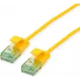 ROLINE RM UTP patch-kaabel Cat.6A Class EA Slim kollane 0,3m 21.45.3421