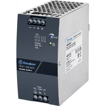 Finder 78.X1.1.230.2412 DIN-liinile toiteallikas 24V DC 10A 240W