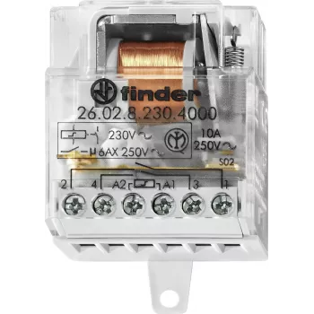Finder 26.02.8.230.4000 Impulssrelee 2NO 10A 230V AC DIN-liinile