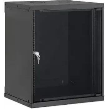 Intellinet 19 inch seinale kinnitatav rack-kapp, Basic Line, 12U, 400 mm sügavus, must RAL 9005 (716697)