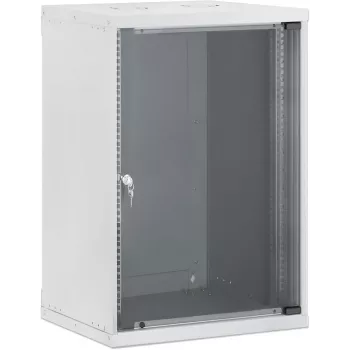 Intellinet 19 inch seinale kinnitatav võrgukapp, Basic Line, 15U, 400 mm sügavus, hall RAL 9005 (716727)