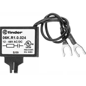 Finder RC summutusmoodul 06K.R1.0.024 24V AC/DC releekeladele