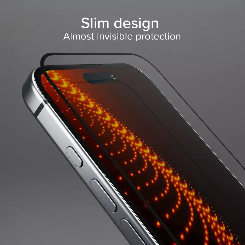 SBS Mobile karastatud klaasist ekraanikaitse Apple iPhone 16 / iPhone 15 / iPhone 15 Pro jaoks - 9H kõvadus, kriimustuskindel, oleofoobne, mullivaba, 1 pakk TED3OSCRGLIP1661