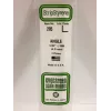 Evergreen polüstüreen L-profiil 350 x 4 x 4 mm, 3 tk, valge