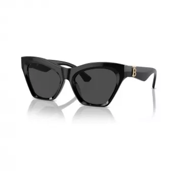 Burberry BE4420U300187 naiste kandilised päikeseprillid, must raam, tumedalt hallid läätsed, 55mm