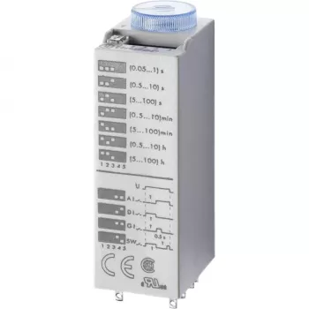 Finder 85.04.0.125.0000 mitmeotstarbeline taimer relee, 125V AC/DC, 0,05s-360000s, 4 ümberlülituskontakti