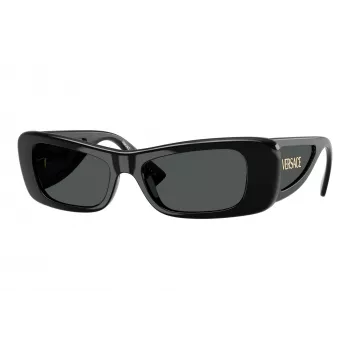 Versace naiste päikeseprillid VE4481-GB1-87, kandilised, must raam, hallid läätsed, 54mm