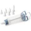 IBILI 104629 Kondiitrisüstal, 18 cm, 6 roostevabast terasest otsikut, valge