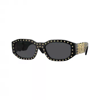 Versace Unisex VE4361 Päikeseprillid - Must raam, Hallid läätsed, 53/18/140 mm VE4361-539787
