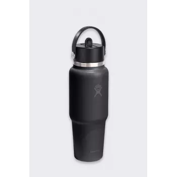 Hydro Flask 32 Oz Wide Flex Straw reisijõudlusega pudel (946 ml) - must