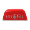 AIWA CRU-19RD punane raadioäratuskell FM/AM tuuneriga, kahe häirega, snooze, une taimer, LED-ekraan, akupatarei varutoide