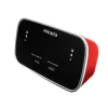AIWA CRU-19RD punane raadioäratuskell FM/AM tuuneriga, kahe häirega, snooze, une taimer, LED-ekraan, akupatarei varutoide