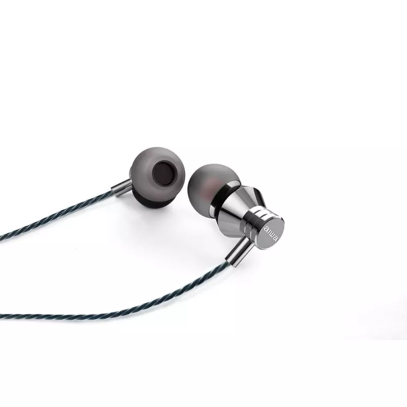 AIWA ESTM-50USB-C/SL kõrvasisene stereokõrvaklapp mikrofoniga, USB-C, hõbedane