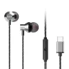 AIWA ESTM-50USB-C/SL kõrvasisene stereokõrvaklapp mikrofoniga, USB-C, hõbedane