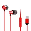 AIWA ESTM-50USB-C/RD kõrvasisene stereopeakomplekt mikrofoniga, USB-A, punane