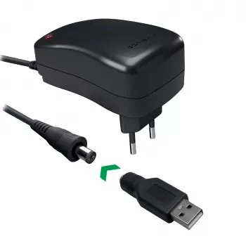 Vivanco universaalne AC/DC toiteadapter 27W, 7 alalisvoolupistikuga ja USB-pordiga VVITADAPT27WUN