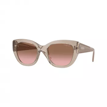 Vogue VO5567S naiste kassi-silma päikeseprillid läbipaistvalt roosad / helepruunid gradient 52mm VO5567S299014