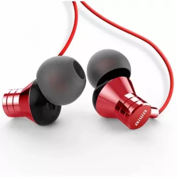 AIWA ESTM-50RD kõrvaklapid mikrofoniga, punased
