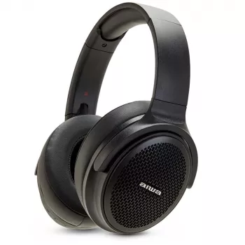 AIWA HST-250BT/BK juhtmevabad kõrvaklapid HyperBassiga, Bluetooth 5.0, IPX4, must