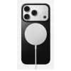 NOMAD Magnetic Leather Back iPhone 17 Pro jaoks – MagSafe ühilduv, Horween nahk, must