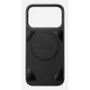 NOMAD Magnetic Leather Back iPhone 17 Pro jaoks – MagSafe ühilduv, Horween nahk, must